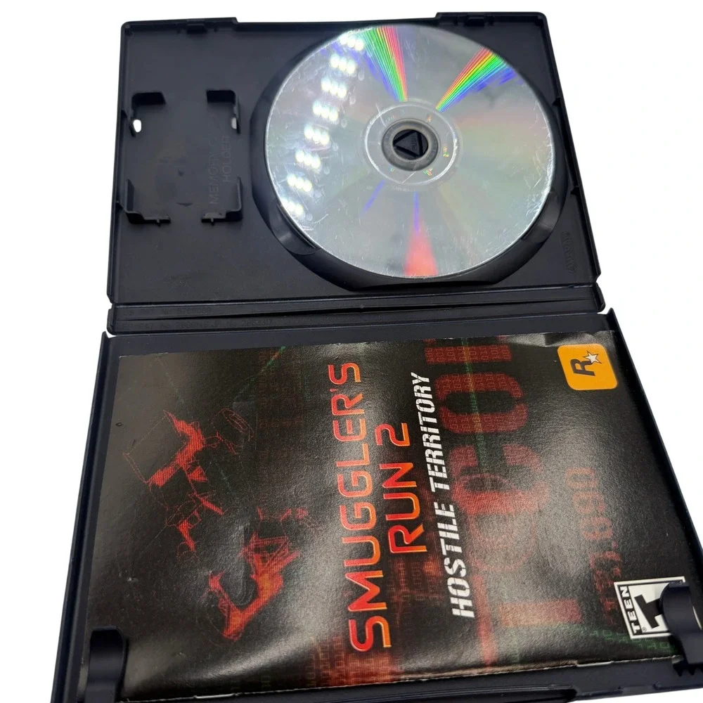 Sony PlayStation 2 Video Game Lot Smugglers Run 2 Monster Jam PS2 Black